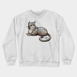 Cat - American Shorthair - Gray Tabby Crewneck Sweatshirt